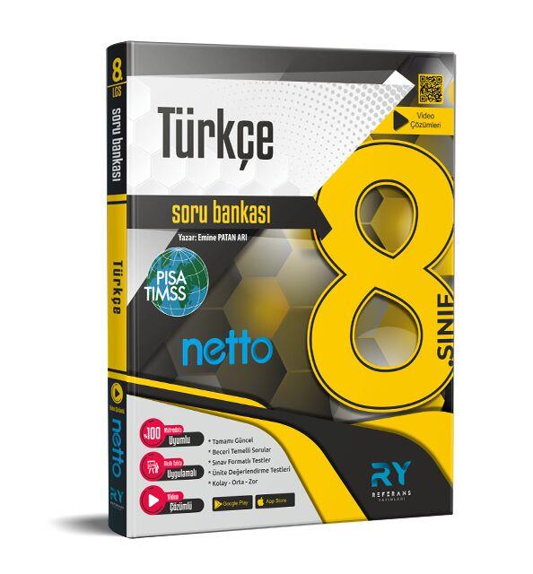 Referans Yayınları 8. Sınıf LGS Türkçe NETTO Tamamı Video Çözümlü Soru Bankası