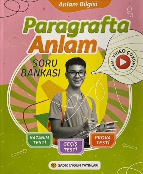 Sadık Uygun Yayınları 8. Sınıf Paragrafta Anlam Soru Bankası