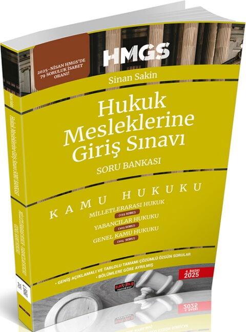 Savaş Yayınları 2025 HMGS Milletlerarası Hukuk ve Genel Kamu Hukuku Soru Bankası