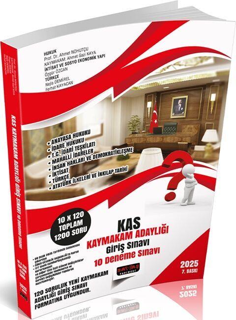 Savaş Yayınları 2025 KAS Kaymakamlık Adaylığı Giriş Sınavı 10 Deneme