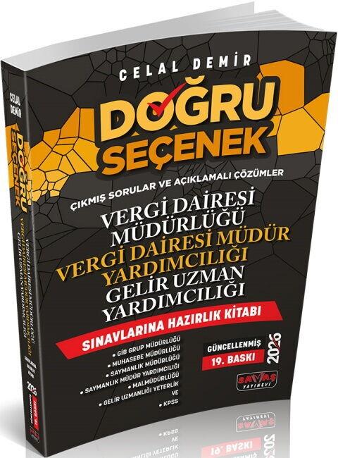 Savaş Yayınları 2026 Doğru Seçenek Vergi Dairesi Müdürlüğü Gelir Uzman Yardımcılığı Sınavlarına Hazırlık Kitabı