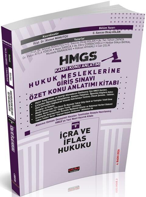 Savaş Yayınları 2026 HMGS İcra ve İflas Hukuku Özet Konu Anlatımı