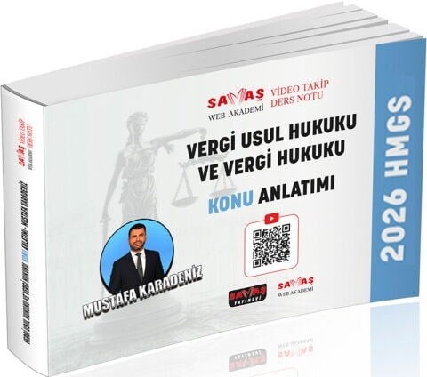 Savaş Yayınları 2026 HMGS Vergi Usul Hukuku ve Vergi Hukuku Konu Anlatımı