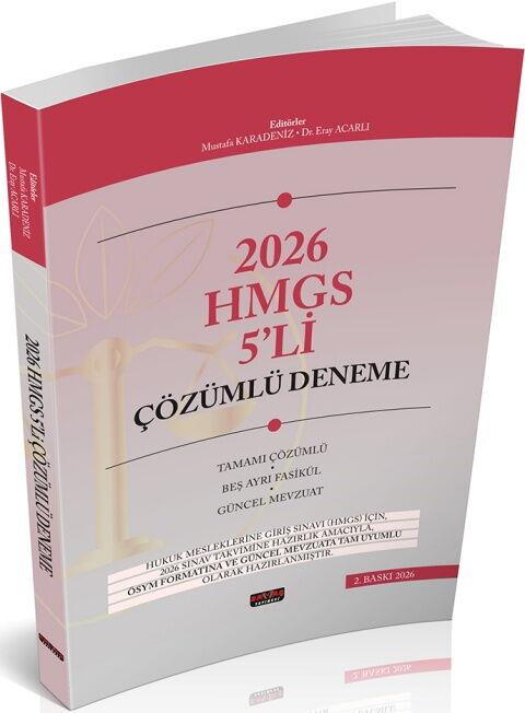 Savaş Yayınları 2026 HUKAL HMGS 5 li Çözümlü Deneme Sınavı