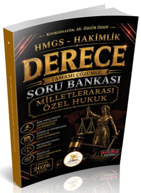 Savaş Yayınları 2026 HUKAL HMGS Hakimlik Derece Milletlerarası Özel Hukuk Soru Bankası