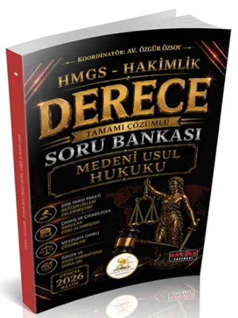 Savaş Yayınları 2026 HUKAL HMGS Hakimlik Derece Medeni Usul Hukuku Soru Bankası