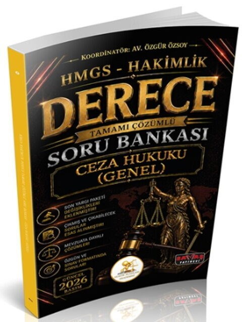 Savaş Yayınları 2026 HUKAL HMGS Hakimlik Derece Ceza Hukuku Genel Hükümler Soru Bankası