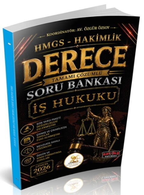 Savaş Yayınları 2026 HUKAL HMGS Hakimlik Derece İş Hukuku Soru Bankası