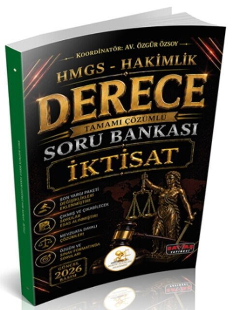 Savaş Yayınları 2026 HUKAL HMGS Hakimlik Derece İktisat Soru Bankası