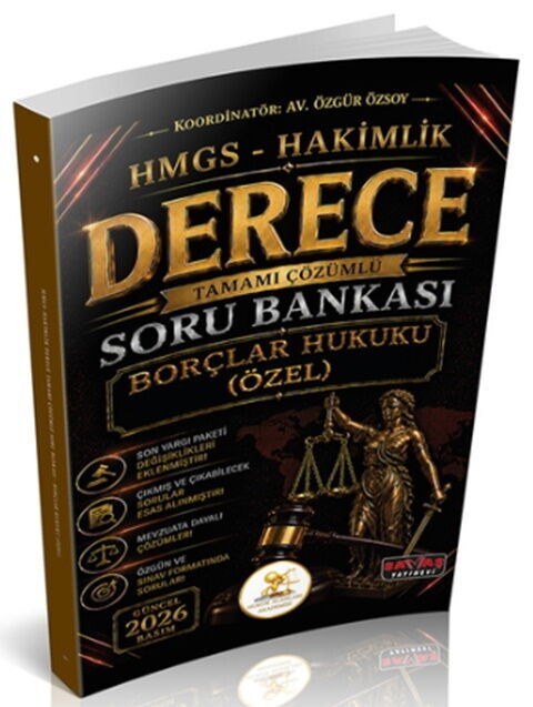 Savaş Yayınları 2026 HUKAL HMGS Hakimlik Derece Borçlar Hukuku Özel Hükümler Soru Bankası
