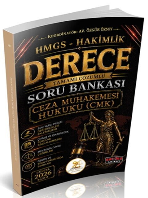 Savaş Yayınları 2026 HUKAL HMGS Hakimlik Derece Ceza Muhakemesi Hukuku CMK Soru Bankası