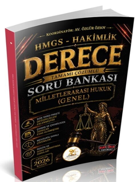 Savaş Yayınları 2026 HUKAL HMGS Hakimlik Derece Milletlerarası Genel Hukuk Soru Bankası