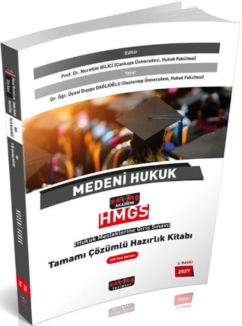 Savaş Yayınları 2027 HMGS Medeni Hukuk Tamamı Çözümlü Hazırlık Kitabı