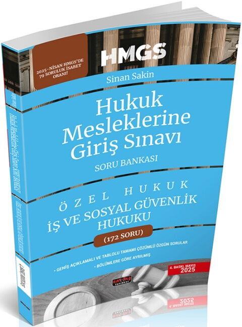 Savaş Yayınları HMGS İş ve Sosyal Güvenlik Hukuku Soru Bankası
