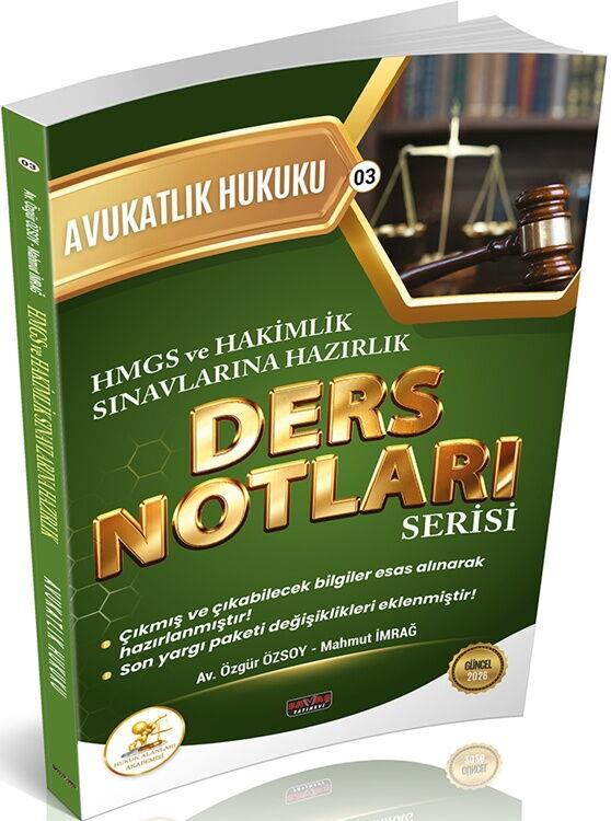 Savaş Yayınları HUKAL HMGS HAKİMLİK Avukatlık Hukuku Ders Notları