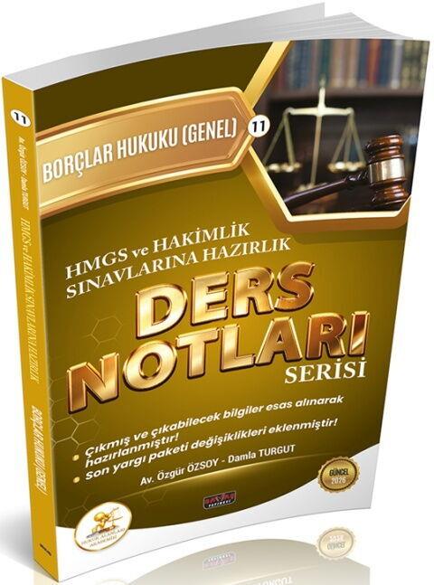 Savaş Yayınları HUKAL HMGS HAKİMLİK Borçlar Hukuku Genel Hükümler Ders Notları