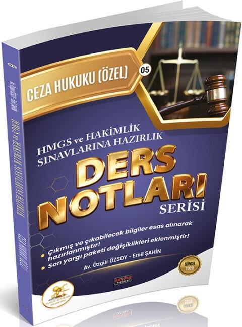 Savaş Yayınları HUKAL HMGS HAKİMLİK Ceza Hukuku Özel Hükümler Ders Notları