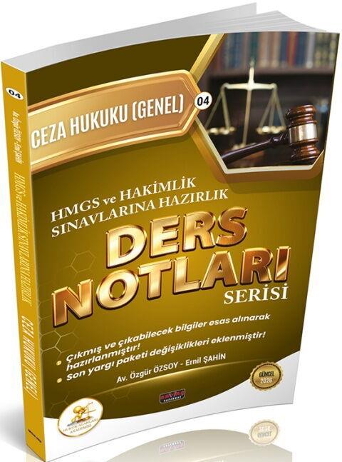 Savaş Yayınları HUKAL HMGS HAKİMLİK Ceza Hukuku Genel Hükümler Ders Notları