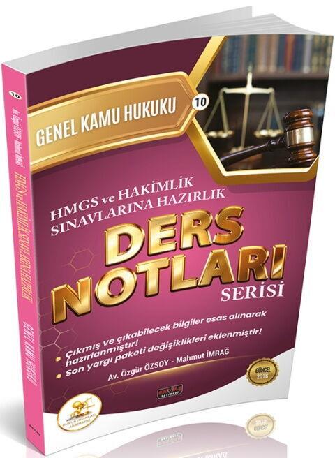 Savaş Yayınları HUKAL HMGS HAKİMLİK Genel Kamu Hukuku Ders Notları