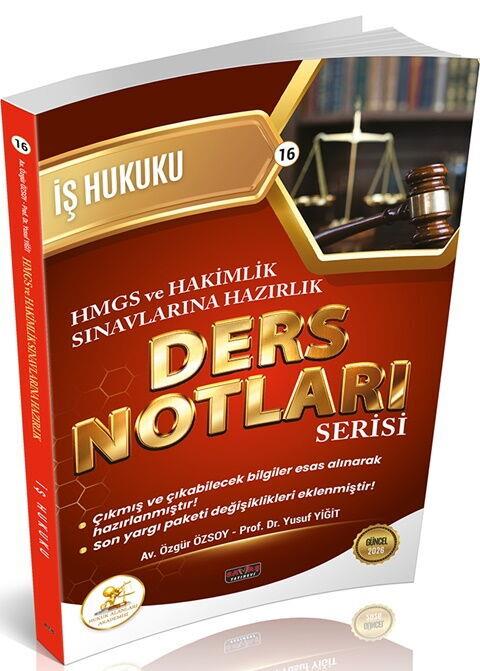 Savaş Yayınları HUKAL HMGS HAKİMLİK İş Hukuku Ders Notları