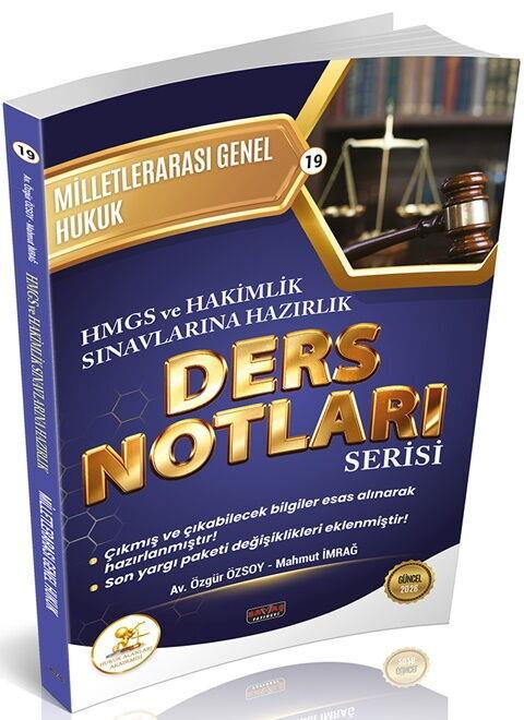 Savaş Yayınları HUKAL HMGS HAKİMLİK Milletlerarası Genel Hukuk Ders Notları