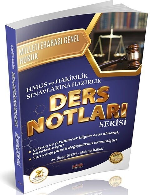 Savaş Yayınları HUKAL HMGS HAKİMLİK Milletlerarası Genel Hukuk Ders Notları