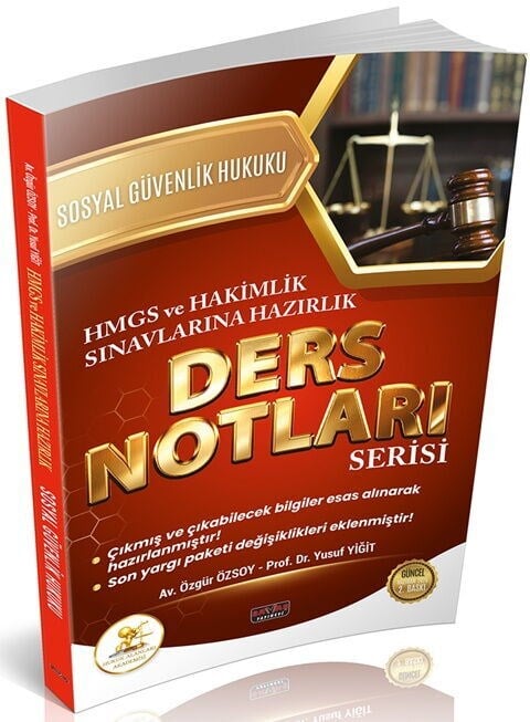 Savaş Yayınları HUKAL HMGS HAKİMLİK Sosyal Güvenlik Hukuku Ders Notları