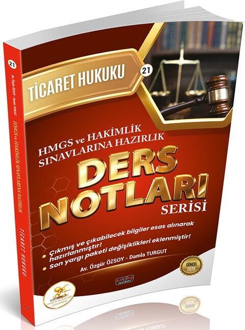 Savaş Yayınları HUKAL HMGS HAKİMLİK Ticaret Hukuku Ders Notları