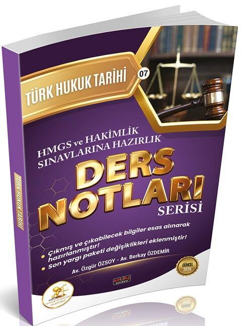 Savaş Yayınları HUKAL HMGS HAKİMLİK Türk Hukuk Tarihi Ders Notları