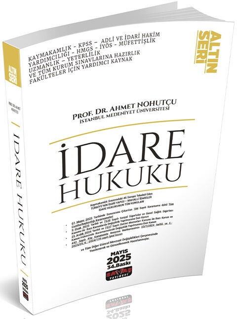 Savaş Yayınları İdare Hukuku Konu Anlatımı