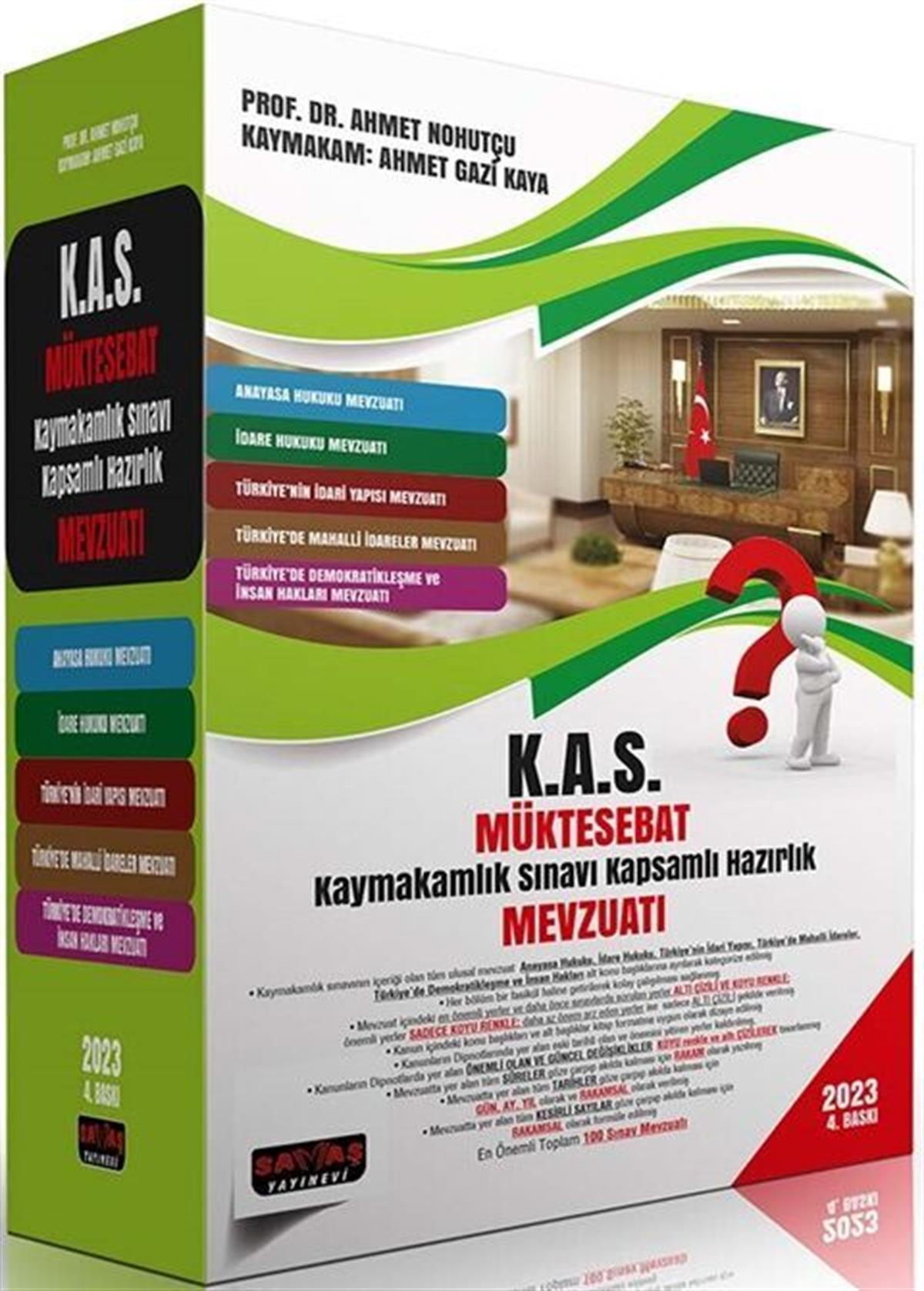 Savaş Yayınları KAS Kaymakamlık Müktesebat Kapsamlı Hazırlık Mevzuatı