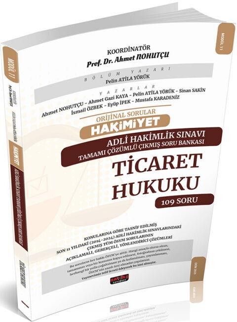 Savaş Yayınları Orijinal Sorular HAKİMİYET Adli Hakimlik Sınavı Ticaret Hukuku Çıkmış Soru Bankası
