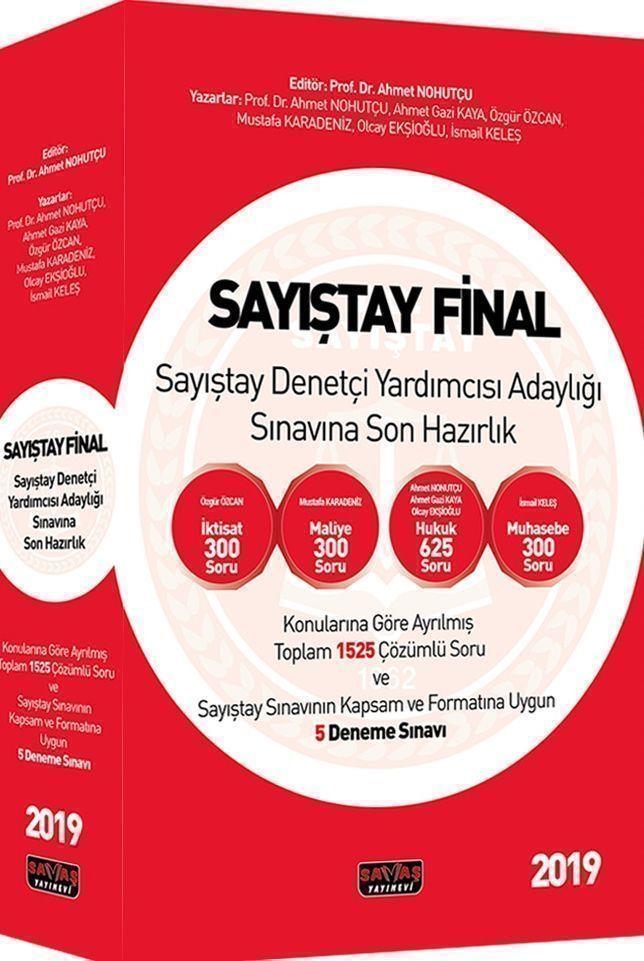 Savaş Yayınları Sayıştay Final Sayıştay Denetçi Yardımcısı Adaylığı Sınavına Son Hazırlık