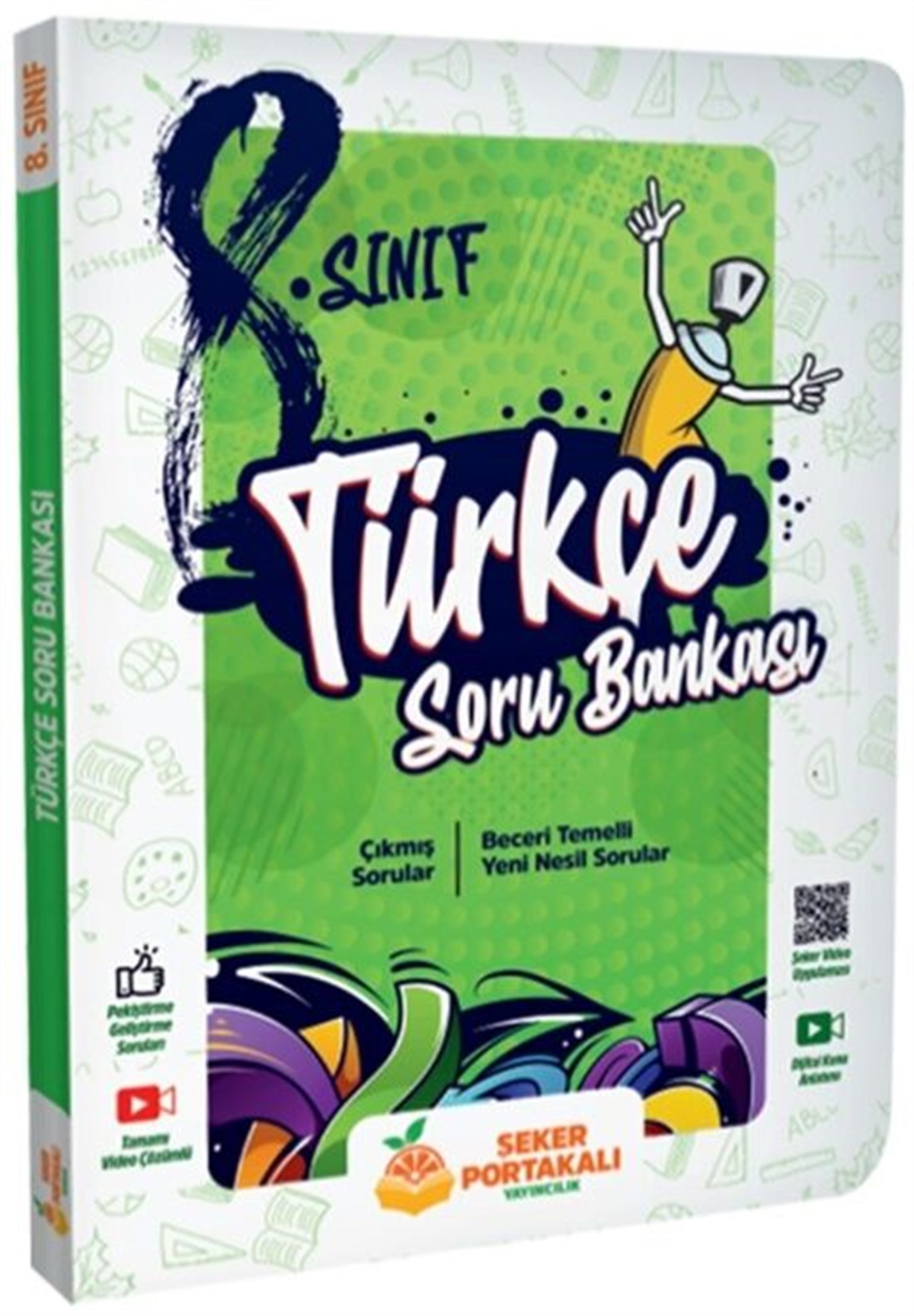 Şeker Portakalı Yayınları 8. Sınıf Türkçe Soru Bankası
