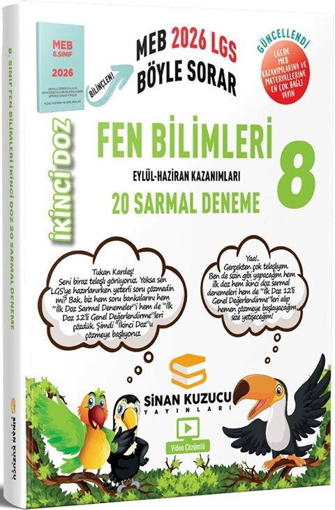 Sinan Kuzucu 2026 8. Sınıf Fen Bilimleri İkinci Doz Sarmal Branş Denemeleri