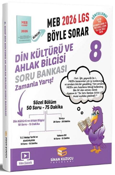 Sinan Kuzucu 2026 8. Sınıf LGS Din Kültürü ve Ahlak Bilgisi Soru Bankası