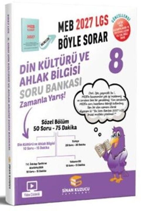 Sinan Kuzucu 2027 8. Sınıf Din Kültürü ve Ahlak Bilgisi Soru Bankası