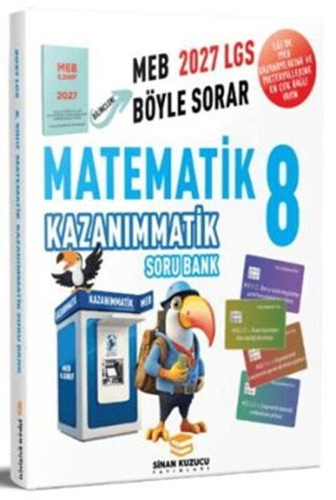 Sinan Kuzucu 2027 8. Sınıf Kazanımmatik Matematik Soru Bankası