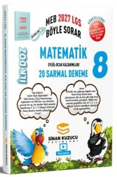 Sinan Kuzucu 2027 8. Sınıf Matematik İlk Doz 20 Sarmal Deneme