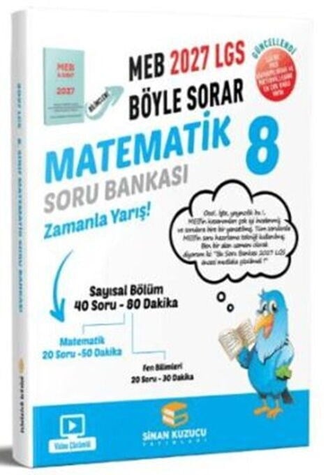 Sinan Kuzucu 2027 8. Sınıf Matematik Soru Bankası