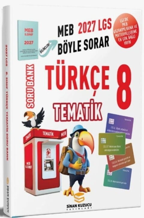 Sinan Kuzucu 2027 8. Sınıf Tematik Türkçe Soru Bankası