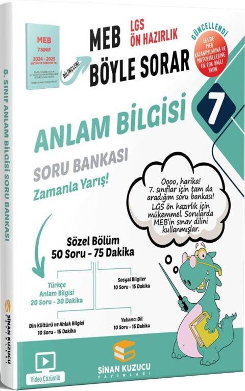 Sinan Kuzucu 7. Sınıf Anlam Bilgisi Soru Bankası
