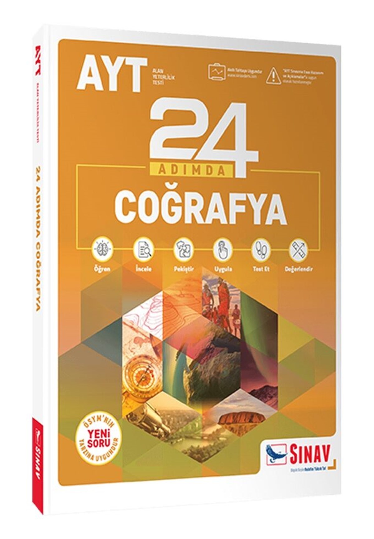 Sınav Yayınları AYT Coğrafya 24 Adımda Konu Anlatımlı Soru Bankası