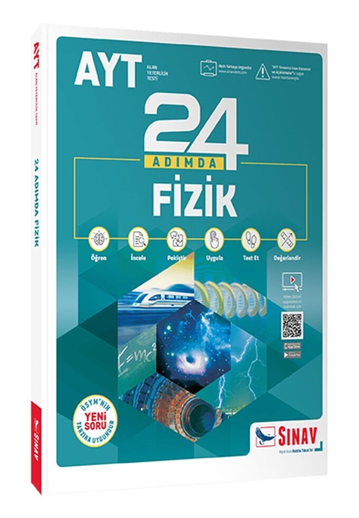 Sınav Yayınları AYT Fizik 24 Adımda Konu Anlatımlı Soru Bankası