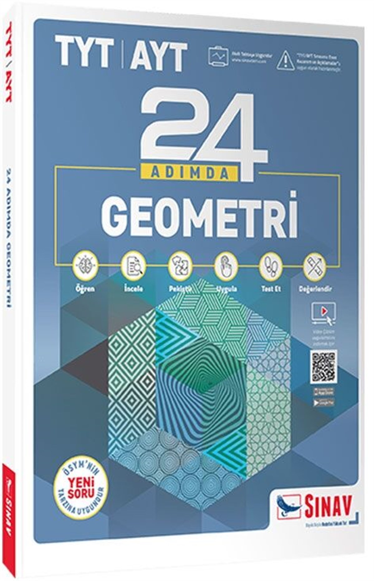 Sınav Yayınları TYT AYT Geometri 24 Adımda Konu Anlatımlı Soru Bankası