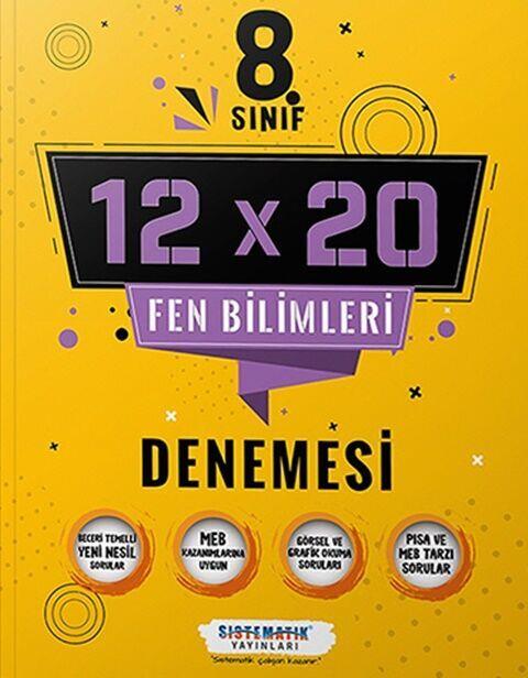 Sistematik Yayınları 8. Sınıf Fen Bilimleri 12x20 Deneme