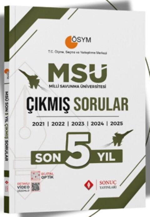 Sonuç Yayınları MSÜ Son 5 Yıl Çıkmış Sorular