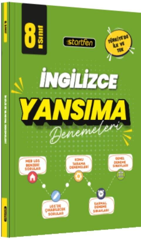 Startfen Yayınları 8. Sınıf İngilizce Yansıma Denemeler