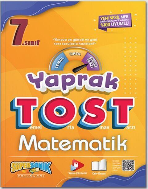 Süpersonik Yayınları 7. Sınıf Matematik Yaprak Tost