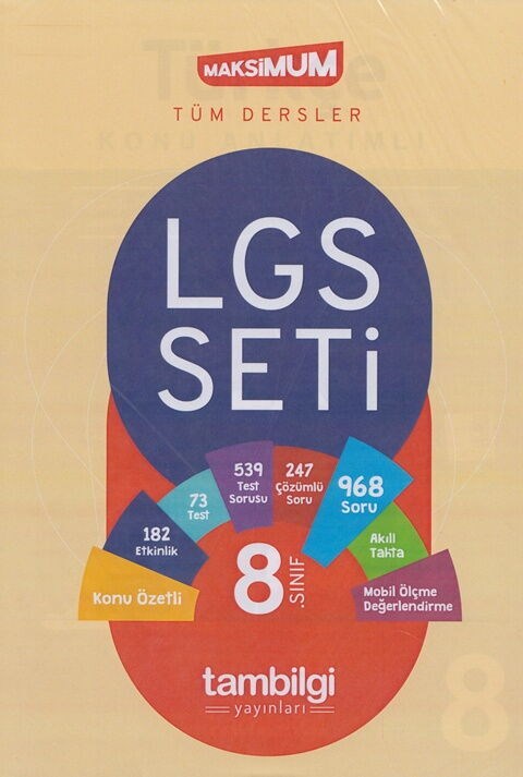 Tambilgi Yayınları 8. Sınıf LGS Tüm Dersler Seti